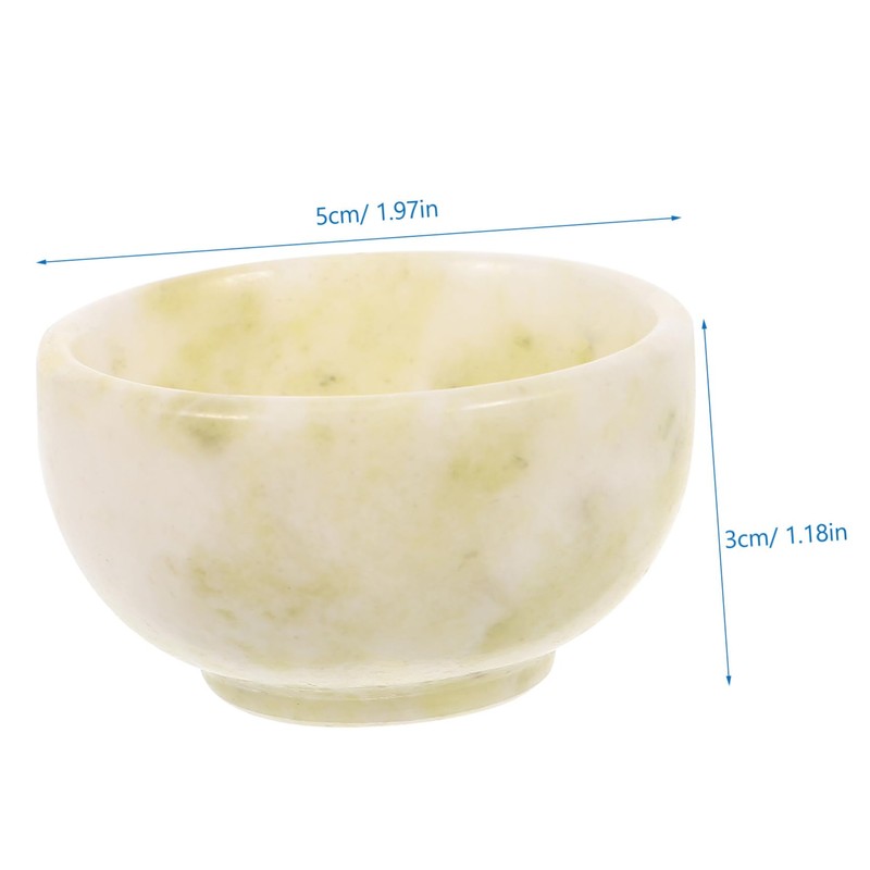 Beavorty Delicate Jade Shaving Bowl for Men Small Soap Container