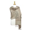 PASKMLNA Paisley Jacquard Pashmina Chal Wrap Bufanda Estola, Beige-.taupe018129, L
