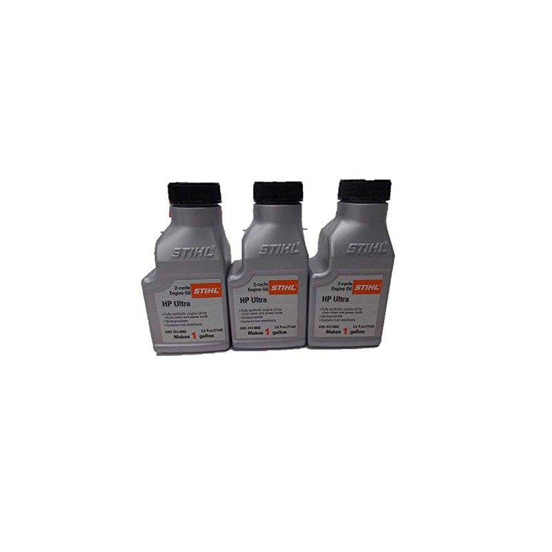 Stihl 3 Pack Synthetic Oil Mix 50:1 HP Ultra 2-Cycle