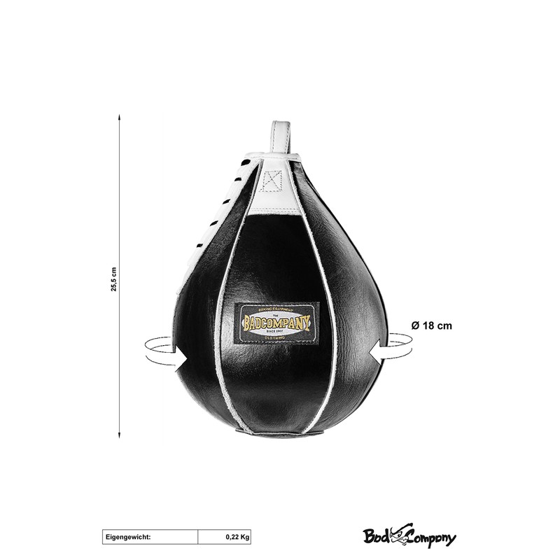 Professional Leather Boxing Ball Medium Black / Leather Speedball in
