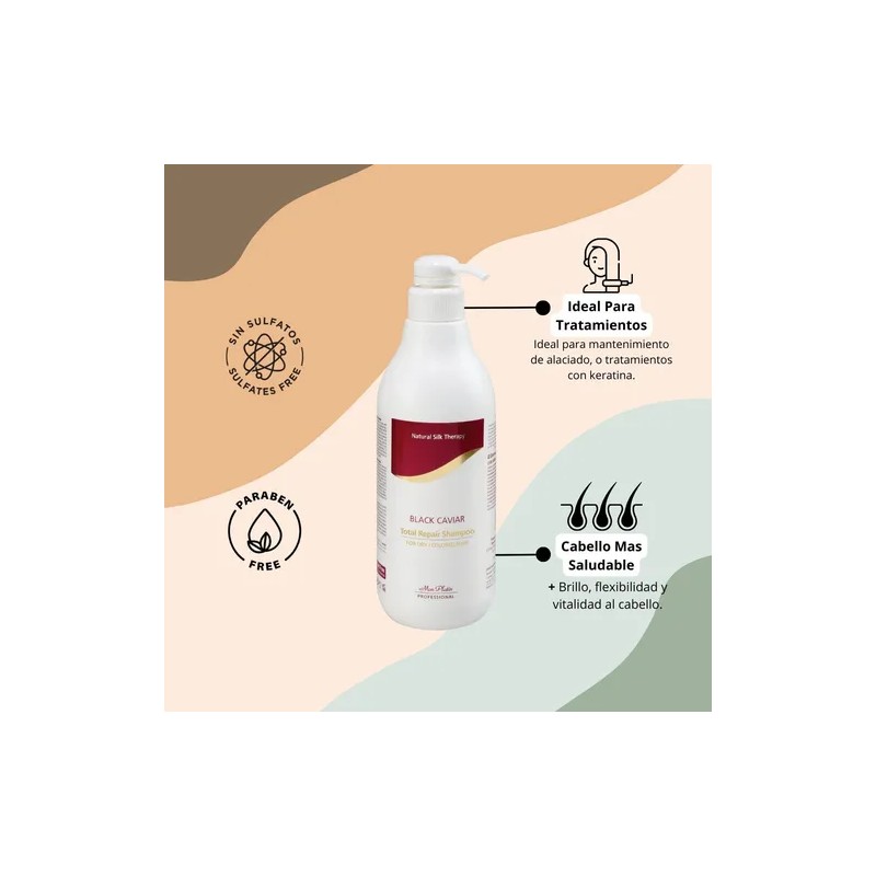 Shampoo Cabello Teñido Hidratante Mon Platin Total Repair
