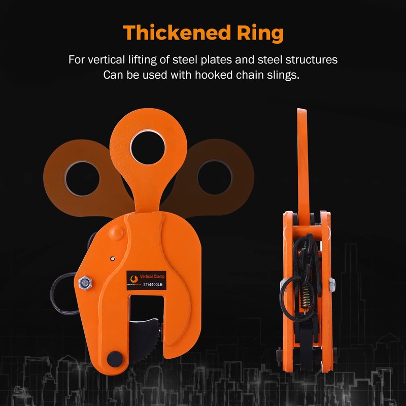 BEAMNOVA 2 Ton 4400 lbs Vertical Plate Lifting Clamp Sheet