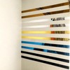 20 Pcs Sliver and Gold Mirror Wall Stickers Striped Design