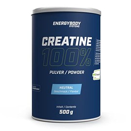 Energybody Creatine 500 g / 100% Creapure Creatine Powder without Additives / Creatine Monohydrate Powder Vegan / 166 Servings
