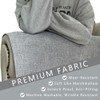 NOYOURS Couch Arm Covers, Anti-Slip Sofa Armrest Cover for Recliner,