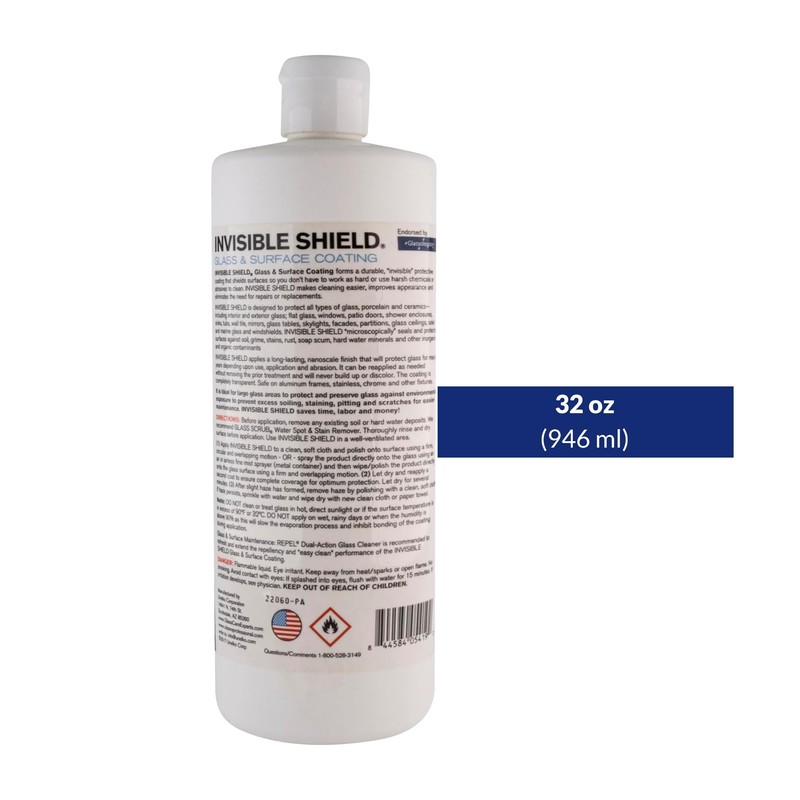 Unelko Invisible Shield Glass and Surface Coating 32oz, Liquid Glass
