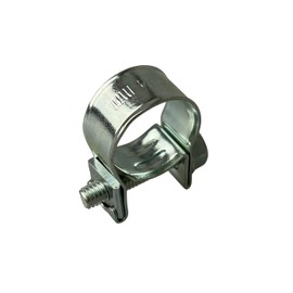 7-9mm Zinc Plated Mini Fuel Hose Line Pipe Clips x10