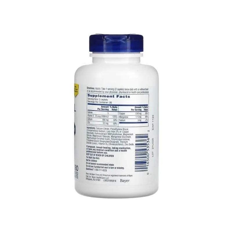 Citracal Calcio + Vitamina D3 Maximum Plus 280 Tabs Bayer