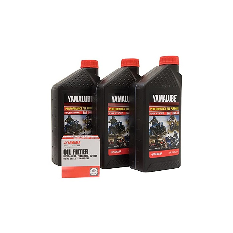 Yamalube Oil Change Kit 10W-40 - Fits: Yamaha V-Star Deluxe