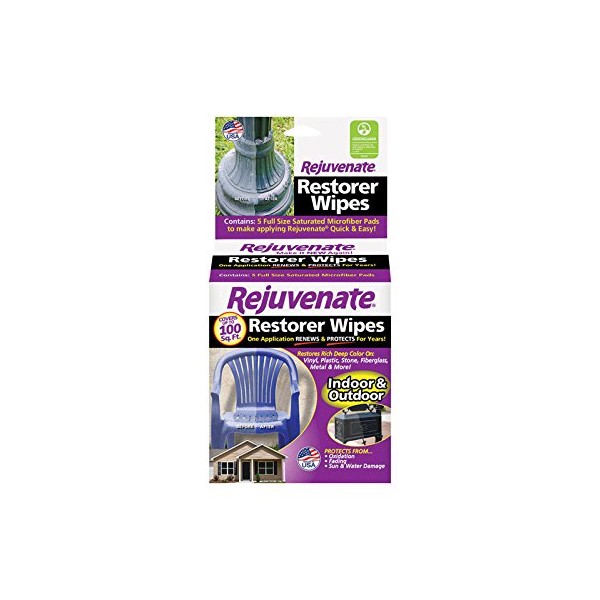Rejuvenate Rjrestwipes6 Restorer Wipes Furniture Cleaner, 6 Wipes