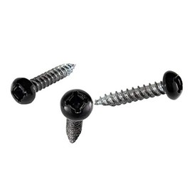 RecPro 8x1 Pan Head Metal RV Screws | Polar Black | Multi-Pack | RV Interior Screws | Factory Finished Look | (100)