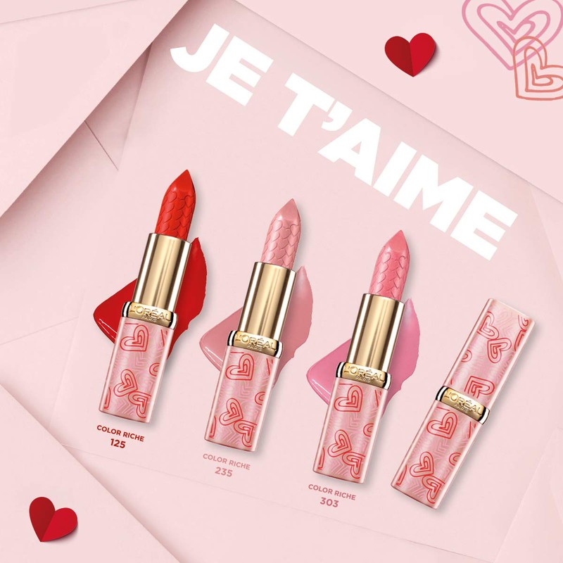 L'Oréal Paris MakeUp Limited Edition 2021 Je T'Aime Color Riche,