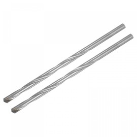 TA-VIGOR 2Pcs 8mm Extra Long Twist Drill Bits, 200mm Length High-Speed Steel HSS Straight Shank Spiral Drill Bits for Wood Metal Aluminum Plastic