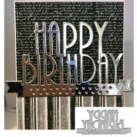 Happy Birthday Metal Cutting Dies Stencils DIY Card Craft Embossing Card Photo Decoration Scrapbooking