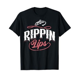 Funny Rippin Lips Bass Pro Fishing Gift Men Women Fishermen T-Shirt