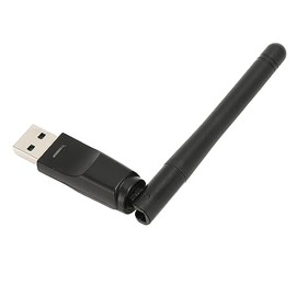 Bewinner Adaptador WiFi USB MT7601, Adaptador de Tarjeta de Red Inalámbrica de 2,4 GHz y 150 Mbps con Antena Integrada de Alta Ganancia para Computadora Portátil de Escritorio