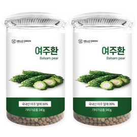 Hello Green Domestic Yeoju-hwan 1+1 (340g+340g) / 헬로우 그린 국산 여주환 1+1(340g+340g)