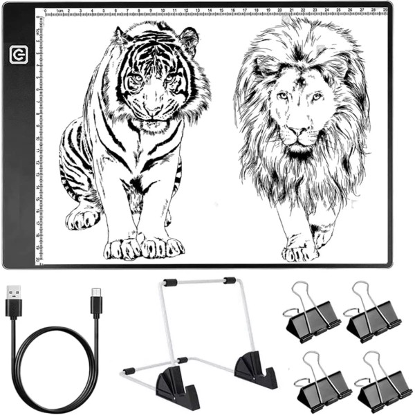 Psqme Tableta De Luz Dibujo Led A4 Regulable Mesa De