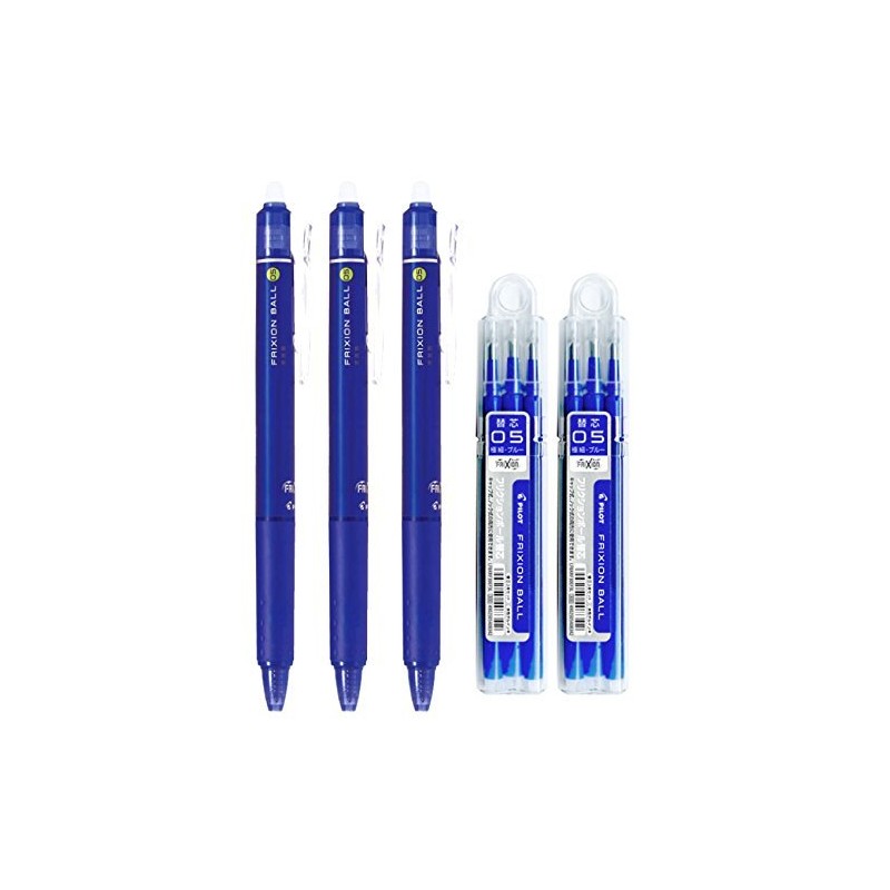 Pilot FriXion Ball Knock Retractable Erasable Gel Ink Pens, Extra