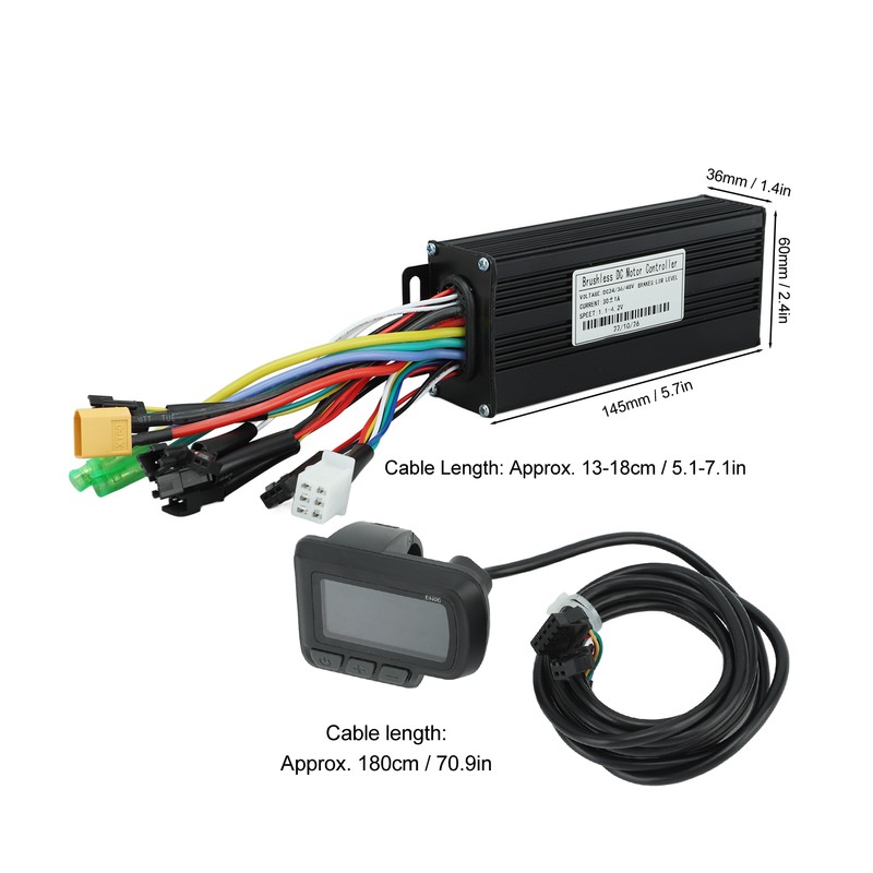 24V 36V 48V 1000W‑1500W 30A 3 Mode Sine Wave Controller