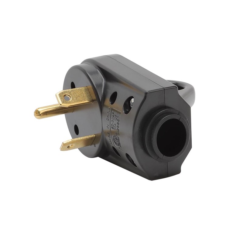 Nema TT-30P 30A 12V Male Plug,30Amp Heavy Duty RV Replacement
