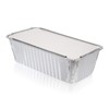 Pack of 10, 1 Litre Aluminum Container Pans with Lids