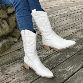 High Quality High Quality Botín Cowboy A Media Caña Con
