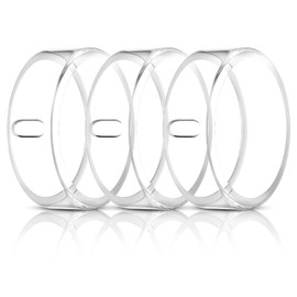 3 Pack Cover Compatible with Oura Ring Gen 4/Oura Gen 3 Horizon/Heritage/Ultrahuman Ring Air, Surport Charging with Cover on, Anti-Scratch TPU Protector for Women Men-Clear*3-for Size 7