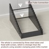 12-Tier Tile Sample Display Stand, Large Tile Sample Display Rack,