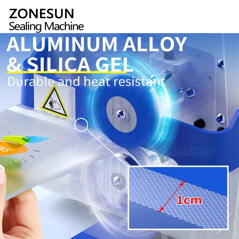 ZONESUN ZS-GLF1P Semi Automatic Small Table Top Food Plastic Bag