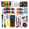 Kit Soldador de Estaño con Multímetro Digital y Temperatura Regulable para Reparaciones