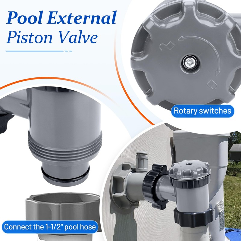 Pool Plunger Valve 12355 Large Inlet Air Nozzle Fits for