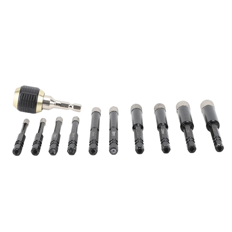 Diamond Drill Bits Set Hex Shank Diamond Hole Saw Kit