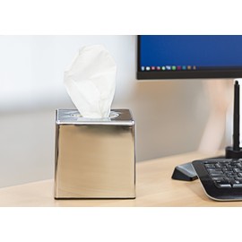 Mellcrest Cube Tissue Box Holders (Chrome)