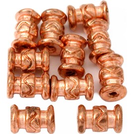 15g Bali Tube Bead Copper PLT Cylinder 10mm Approx 10