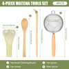 4Pcs Japanese Matcha Tea Set for Beginners Matcha Making Starter