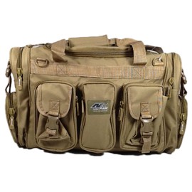 Mens Large 22" Inch Tan Duffel Duffle Military Molle Tactical Gear Shoulder Strap Travel Bag