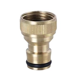 Xolixorium Brass Hose Connector Adapter, Mixer Tap Fitting, 22mm-24mm Threaded Connection, for Indoor Kitchen Bathroom Sink 2pcs