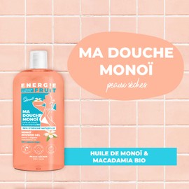 ENERGIE FRUIT Shower Gel pH Neutral, Monoï & Macadamia Organic, Vegan, 500 ml