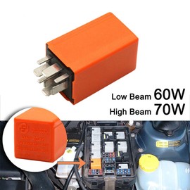 RDBS 12v Headlight Relay Control Replacement Fit for Saab 9-5 9-3 9000 900#4109070 Bulbs Electronic Fix Accessories (Yellow)