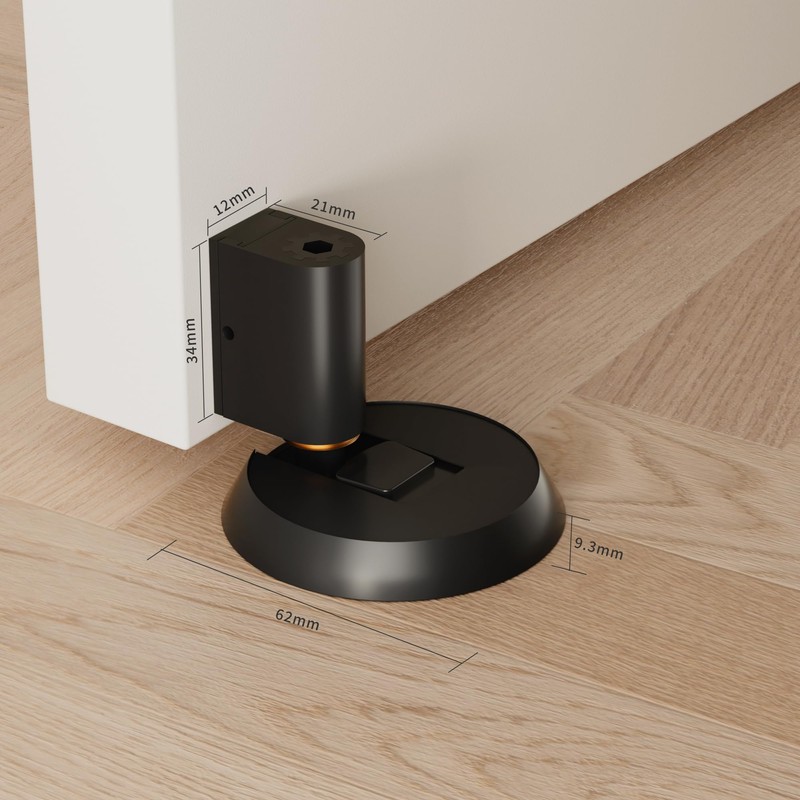 DOOROOM Latest Upgrades Mechanical Door Stopper, Punch-Free Windproof Door Stop,