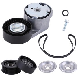 90K-39282D Serpentine Drive Belt Tensioner Kit Compatible for Chrysler Dodge Challenger SXT 2011-2019 Engine Serpentine Belt Drive Kit with Tensioner & Idler Pulley 05184617AD, 6PK2195, 5281301AA
