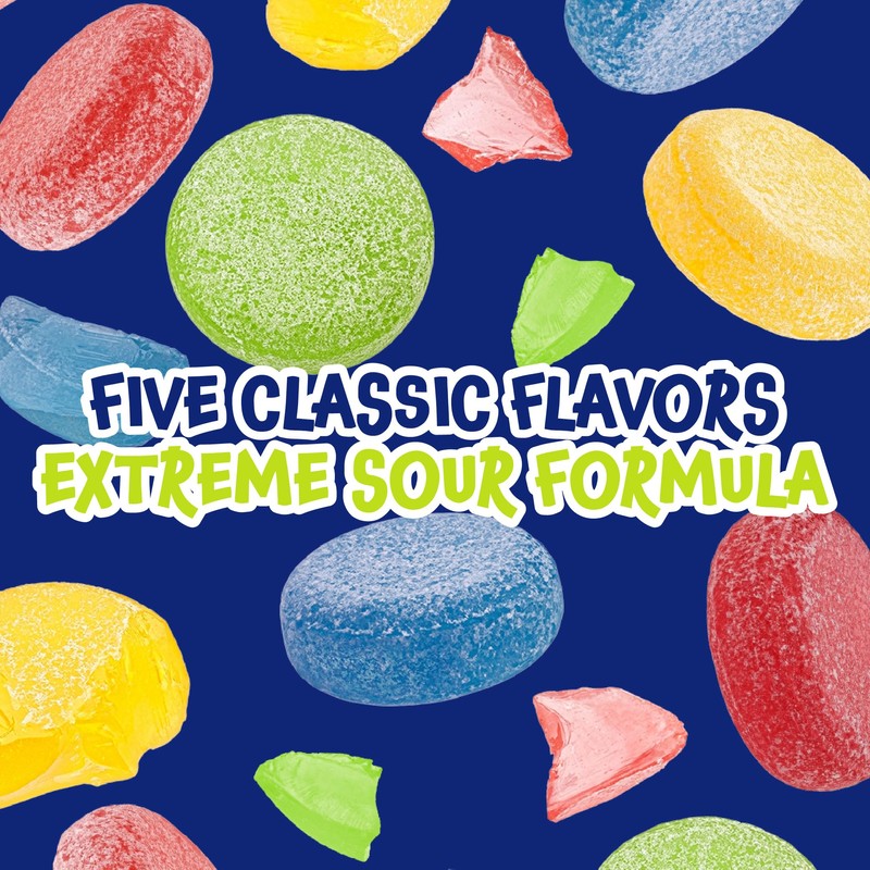 Funtasty Extreme Sour Hard Candy Mix - Strawberry, Blue Raspberry,