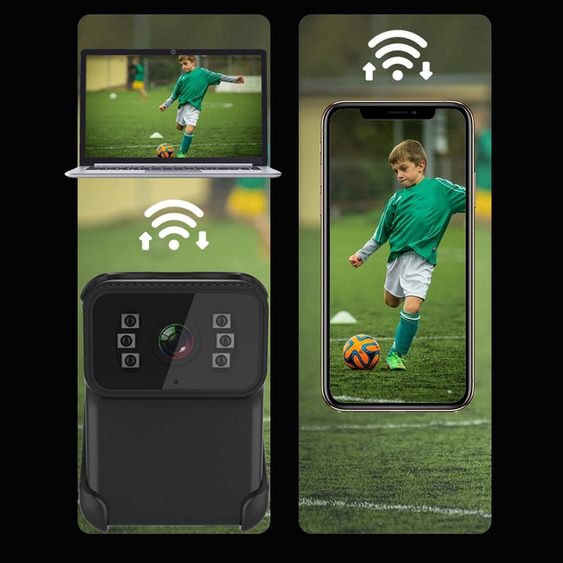1080P HD Body Worn Camera with Microphone Wireless Night Vision