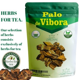 Gabio Green Palo De Vibora Natural Herbs, (2 oz) Arbol de la Vibora Te,Palo De Vibora Raiz, Herbal Tea, non-GMO, Gluten-free, Resealable Bag (2 oz)