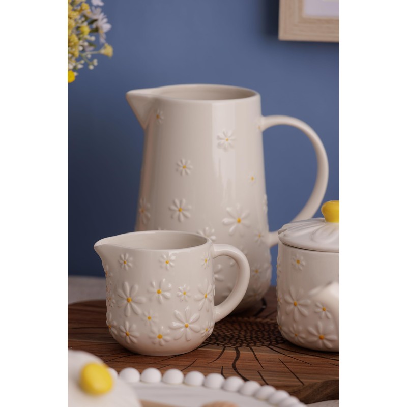 Price & Kensington Daisy Milk Jug | 275ml Ceramic Milk