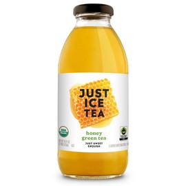 Just Ice Tea, Tea Green Honey Organic, 16 Fl Oz