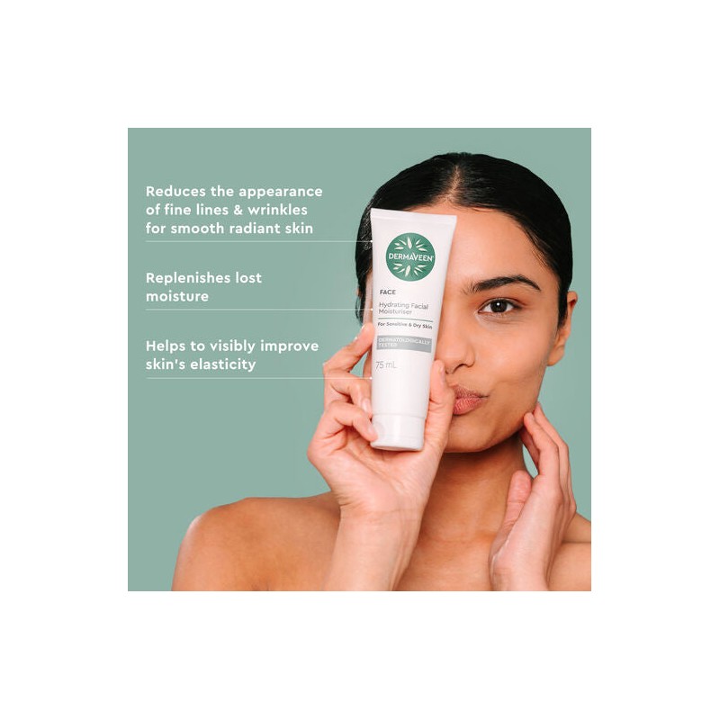 DermaVeen Hydrating Facial Moisturiser 75mL
