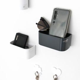 Sgaravatti 64016-104-001 Kalamitica magnetic planter, 12 cm, dark gray