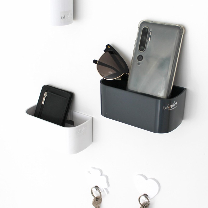 Sgaravatti 64016-104-001 Kalamitica magnetic planter, 12 cm, dark gray